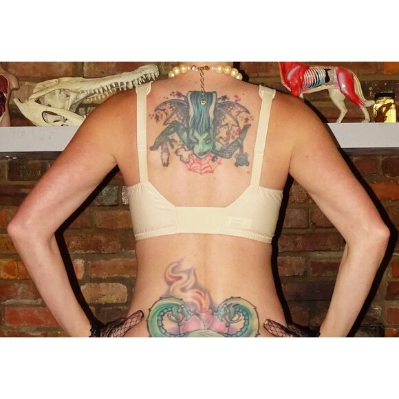 Vintage Ivory Exquisite Form Bullet Bra 36 B front closure pinup retro pointy - Picture 8 of 8